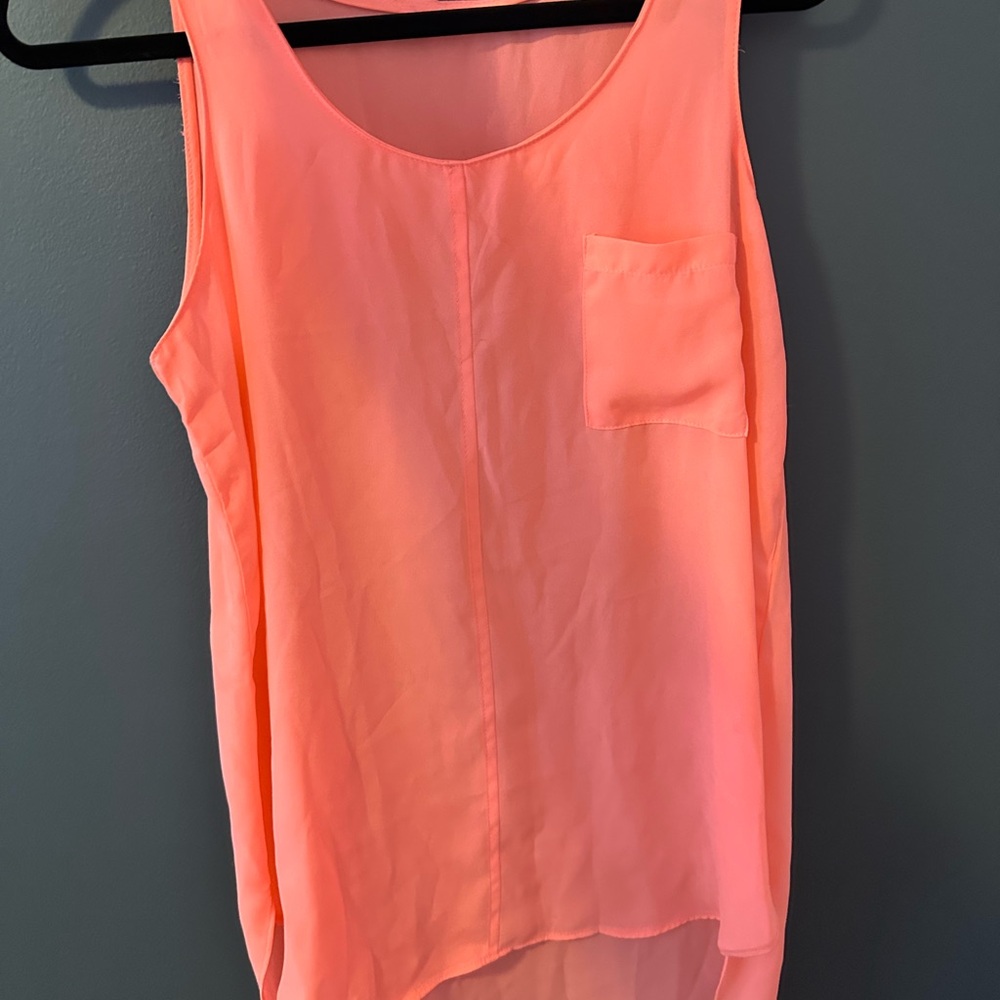 Kismet Vibrant Coral Tank Top